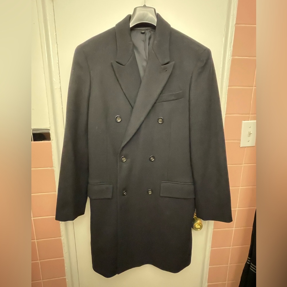 DOUBLE BREASTED TOP COAT JCREW